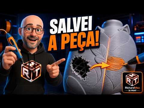 Essa caneta barata salvou 20 horas de impressão!