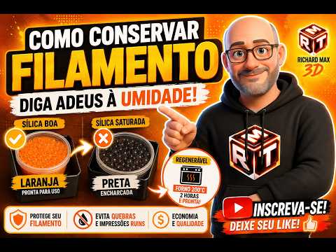 Filamento com Umidade Nunca Mais! Como Usar e Regenerar Sílica Corretamente