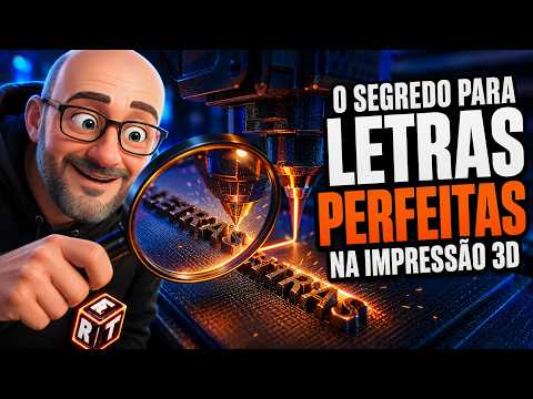 O segredo para letras perfeitas na Impressão 3D